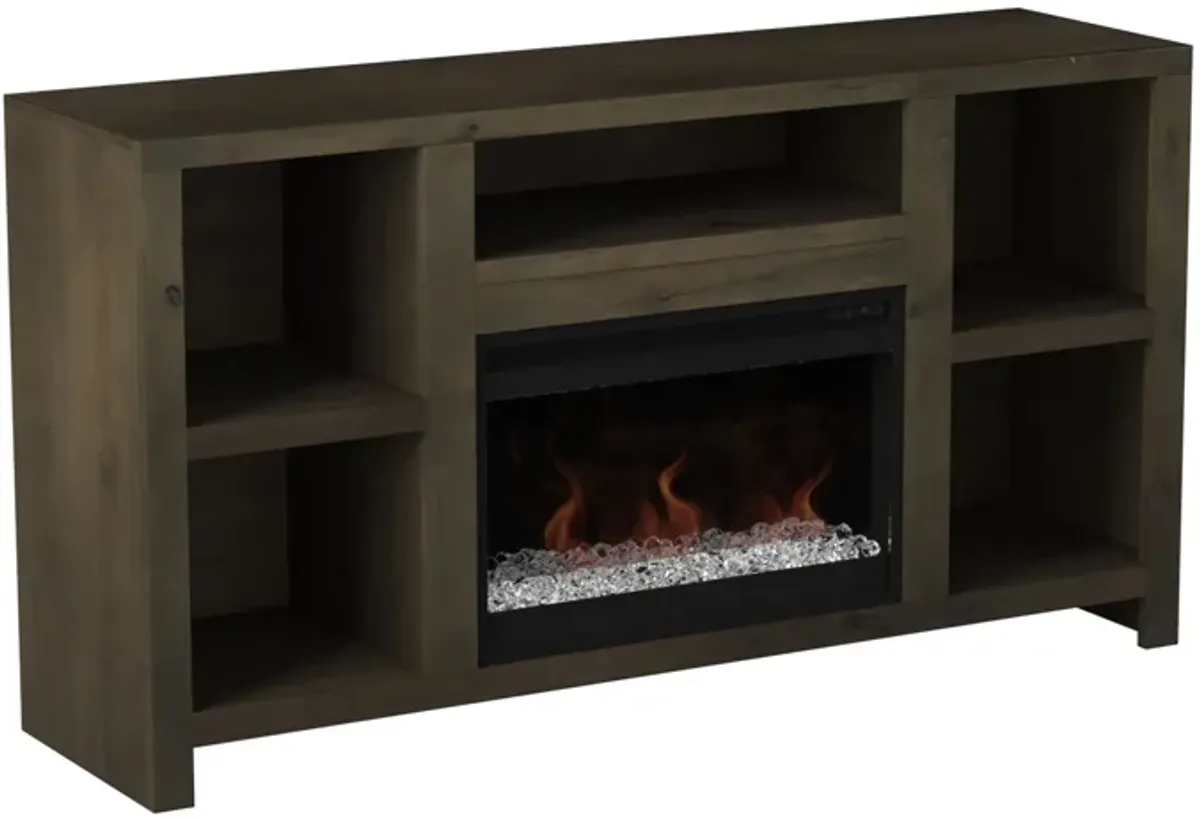 Joshua Creek - Electric Fireplace TV Stand For TVs Up To 70" - Barnwood