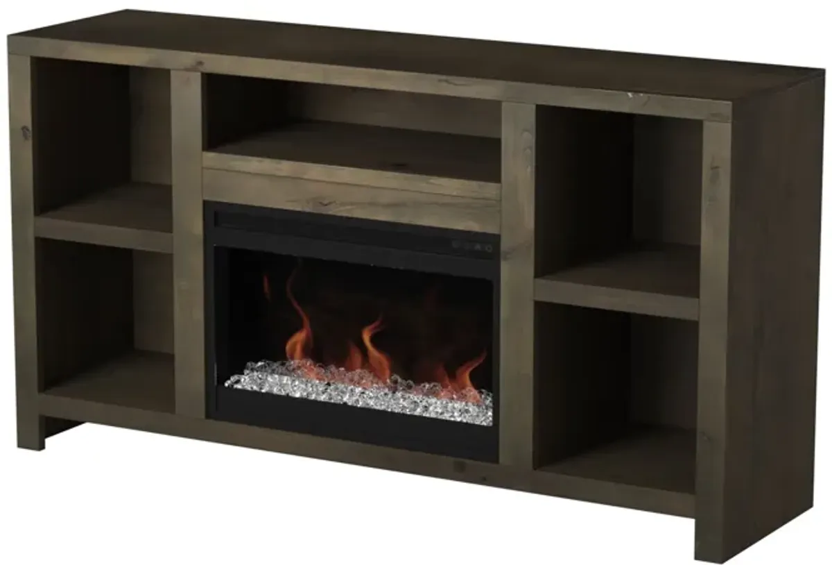 Joshua Creek - Electric Fireplace TV Stand For TVs Up To 70" - Barnwood