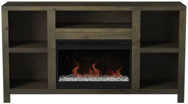 Joshua Creek - Electric Fireplace TV Stand For TVs Up To 70" - Barnwood