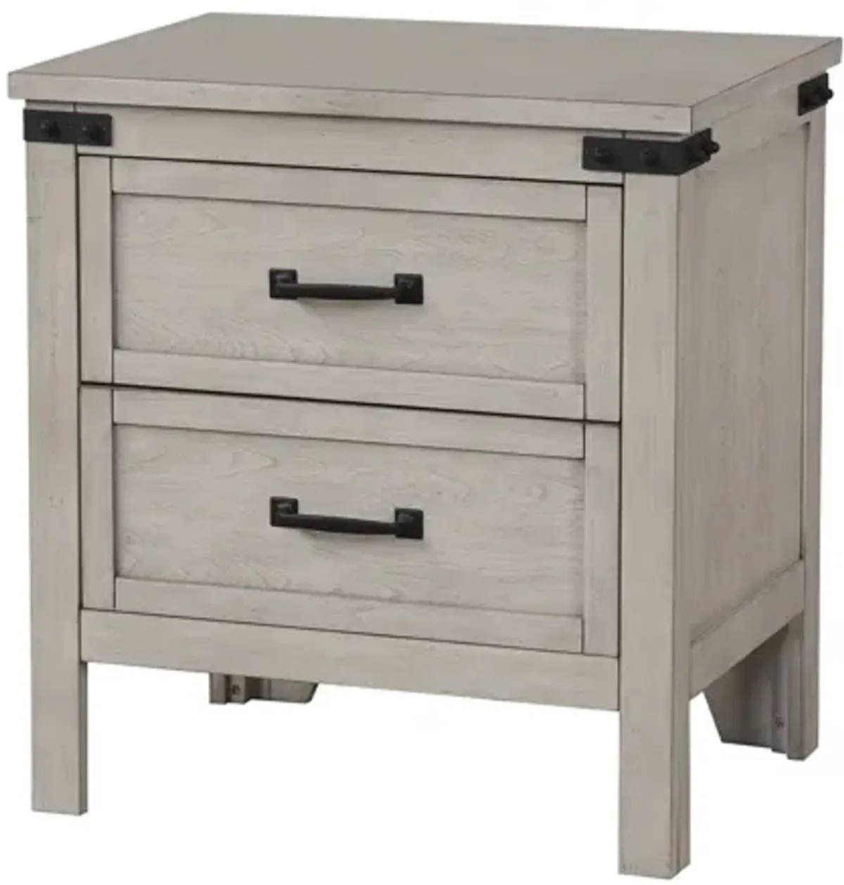 Alexandria - Nightstand, Mountain Mist Finish - Gray