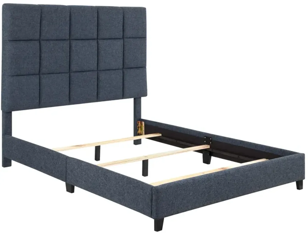 Squares Upholstered Platform Bed