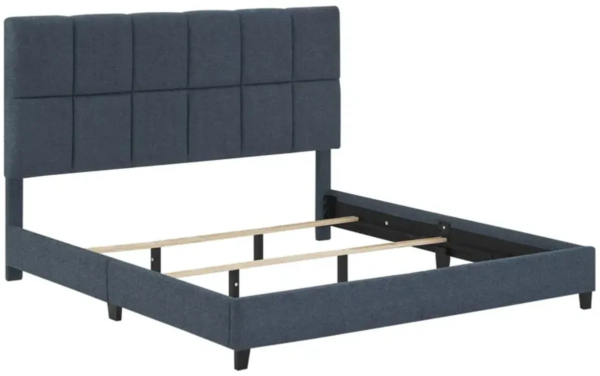 Squares Upholstered Platform Bed