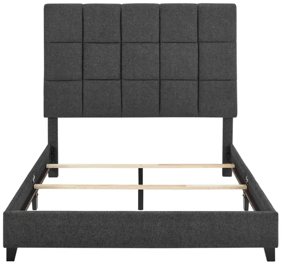 Squares Upholstered Platform Bed