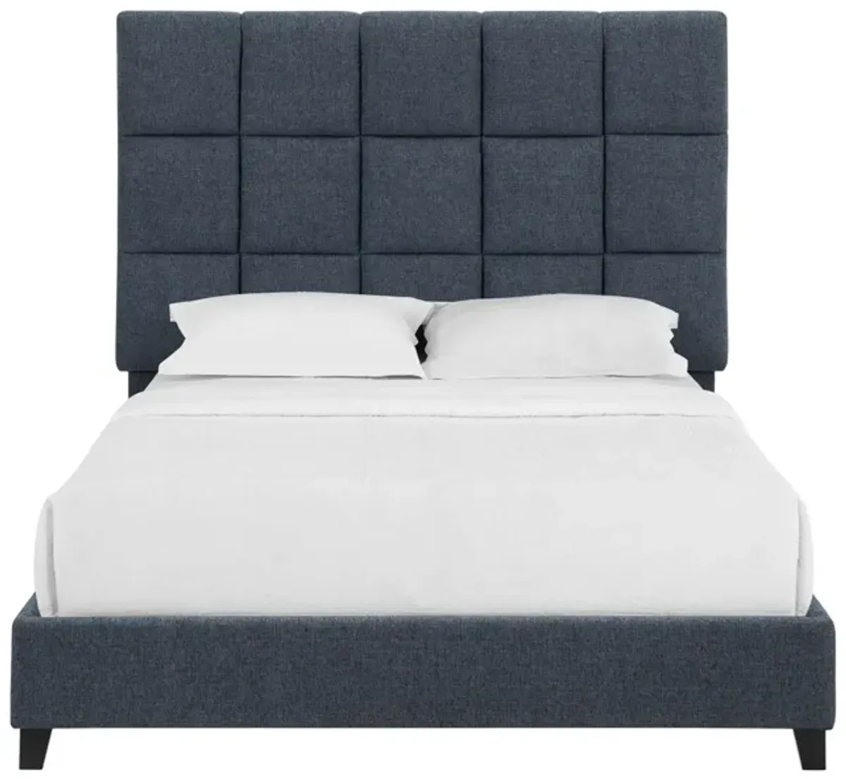 Squares Upholstered Platform Bed