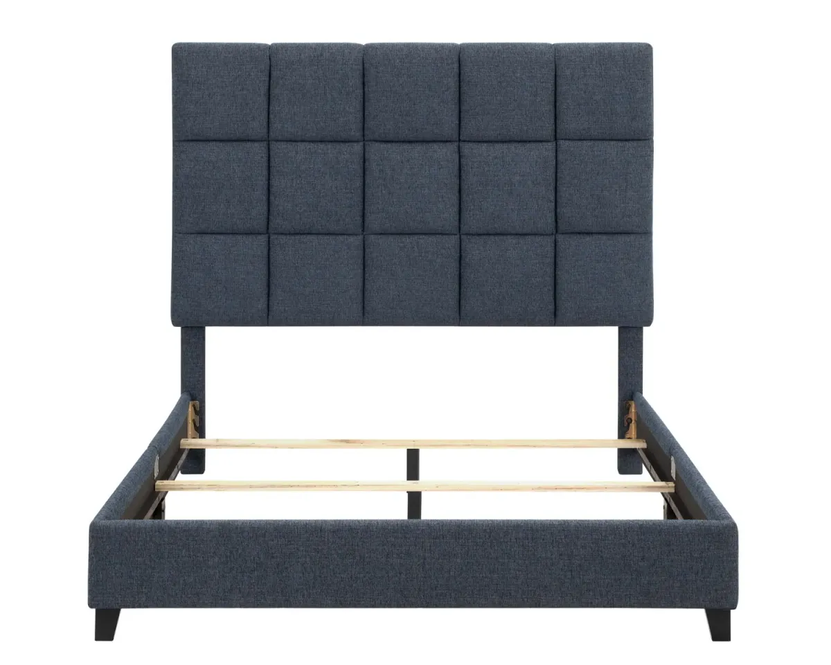 Squares Upholstered Platform Bed