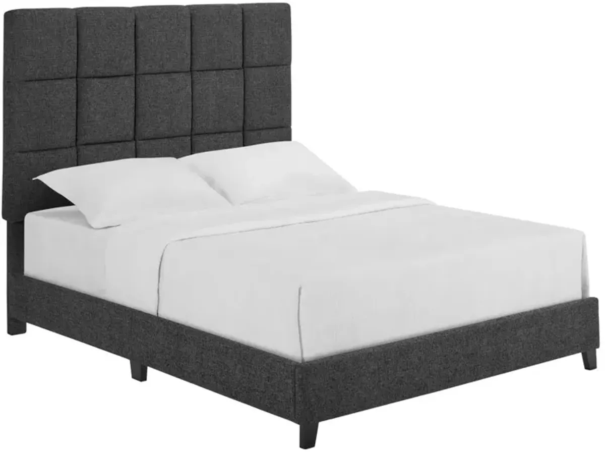 Squares Upholstered Platform Bed