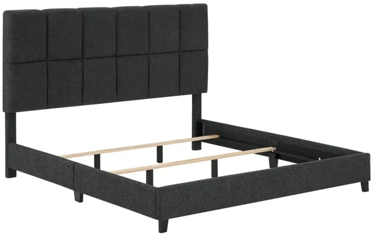 Squares Upholstered Platform Bed