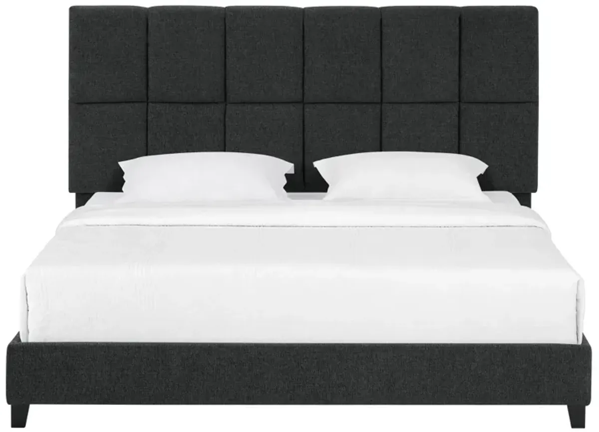 Squares Upholstered Platform Bed