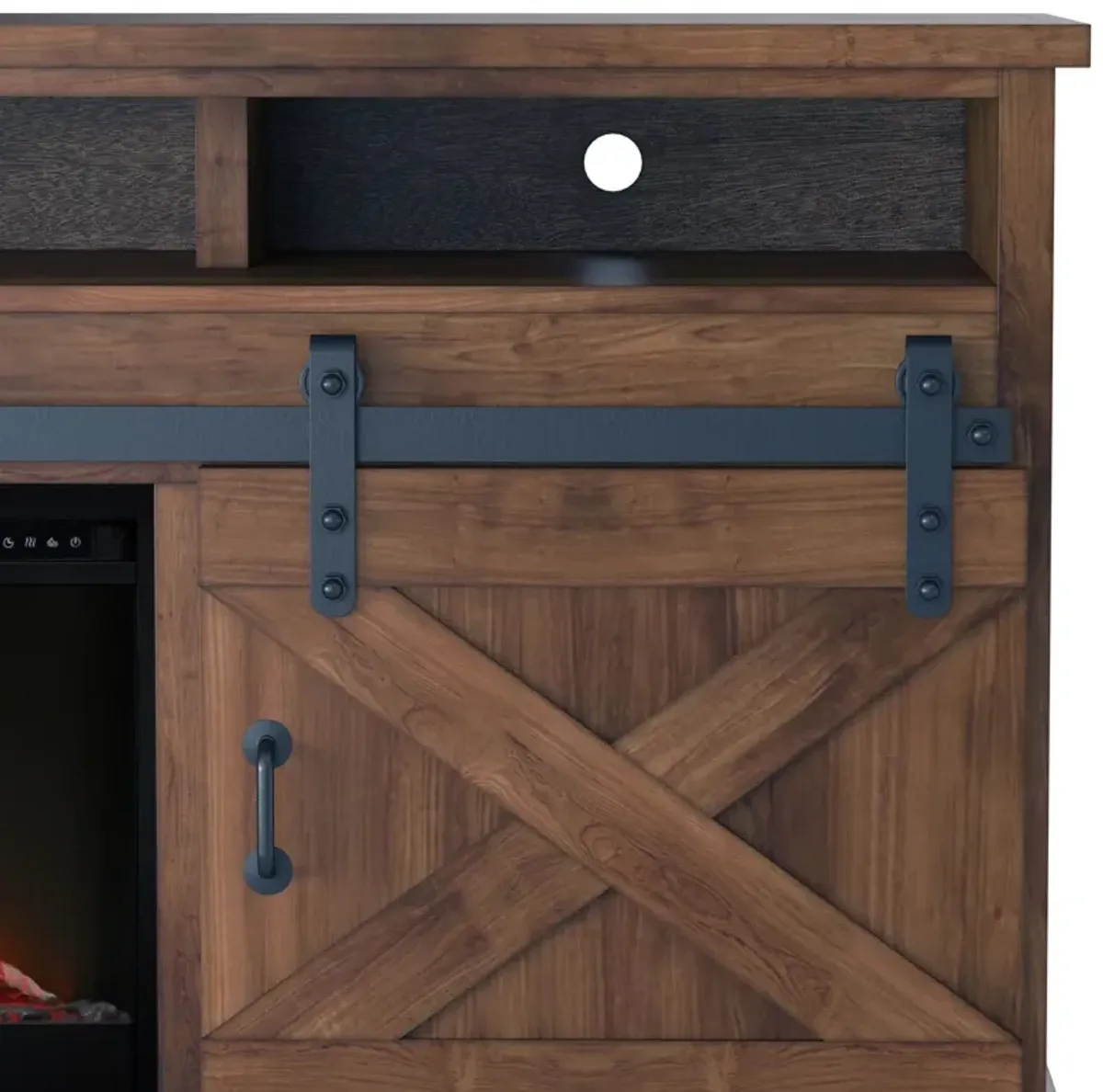 Farmhouse - Electric Fireplace TV Stand For TV