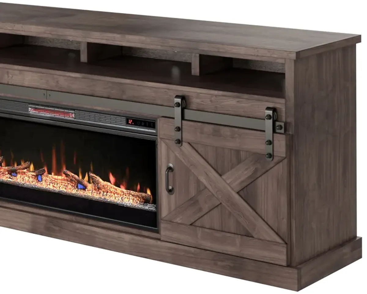 Farmhouse - Electric Fireplace TV Stand For TV