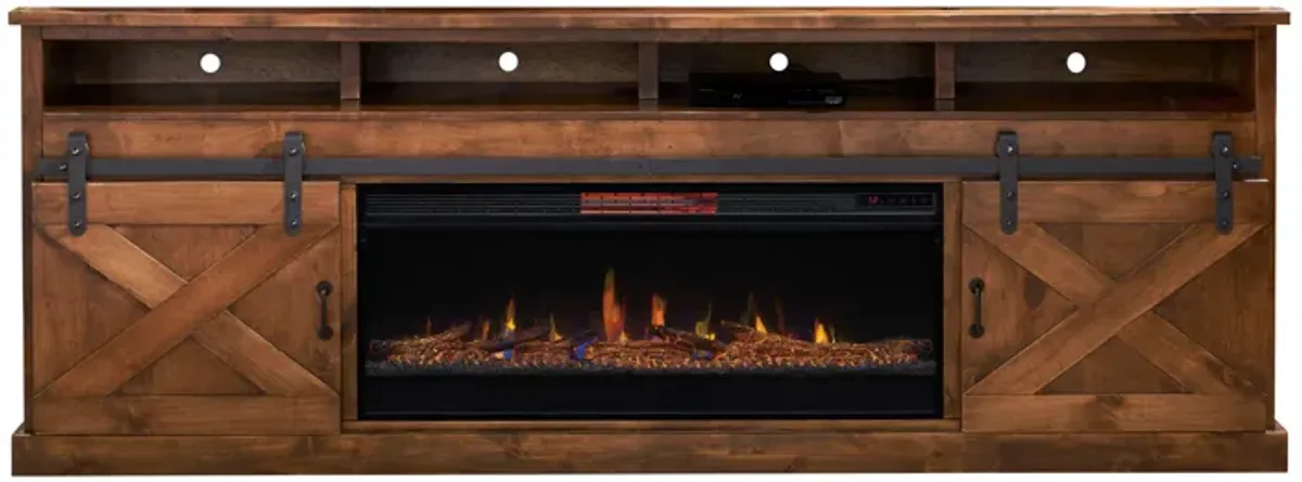 Farmhouse - Electric Fireplace TV Stand For TV