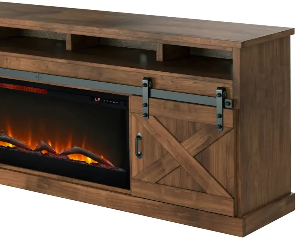 Farmhouse - Electric Fireplace TV Stand For TV