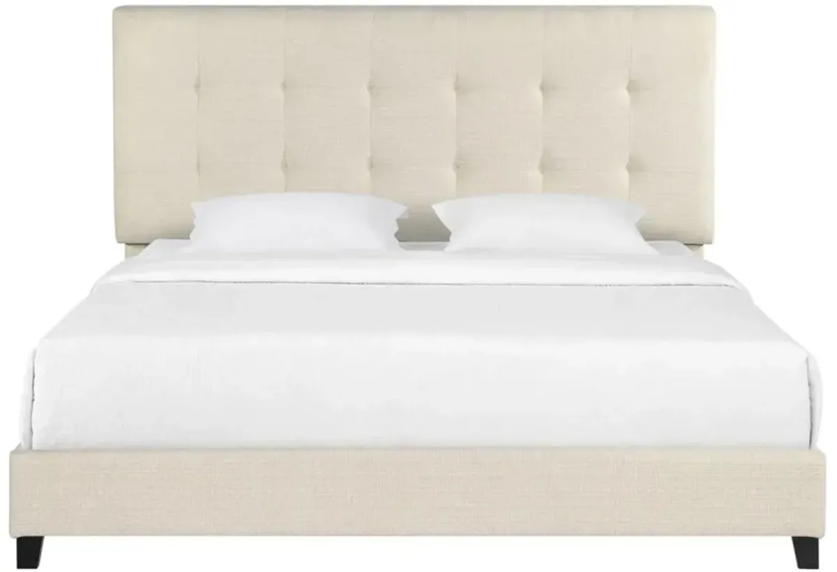 Tufted Upholstered Platform Bed