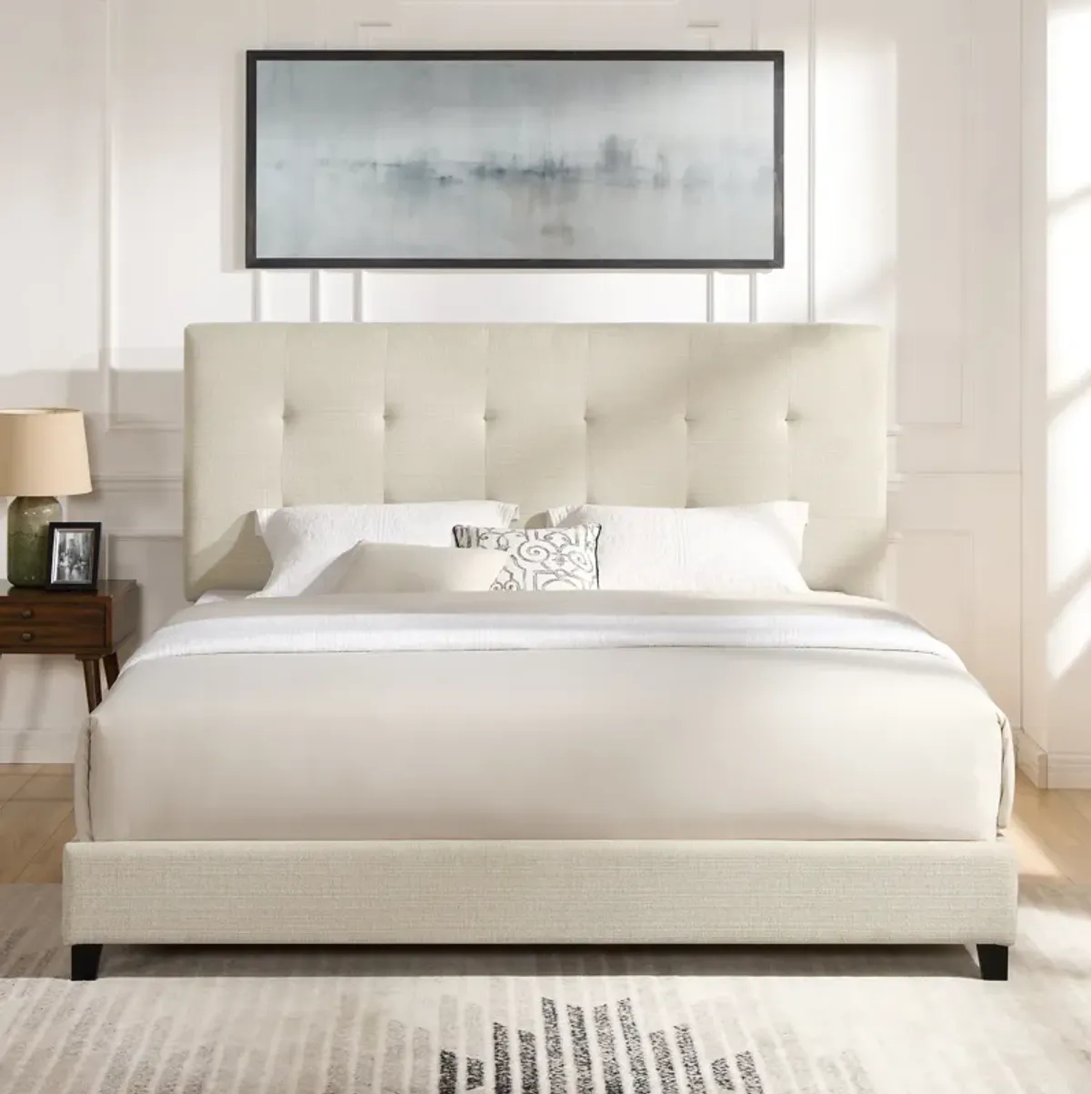 Tufted Upholstered Platform Bed