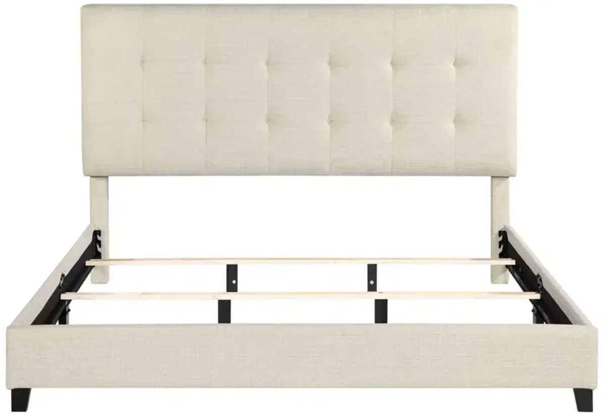 Tufted Upholstered Platform Bed