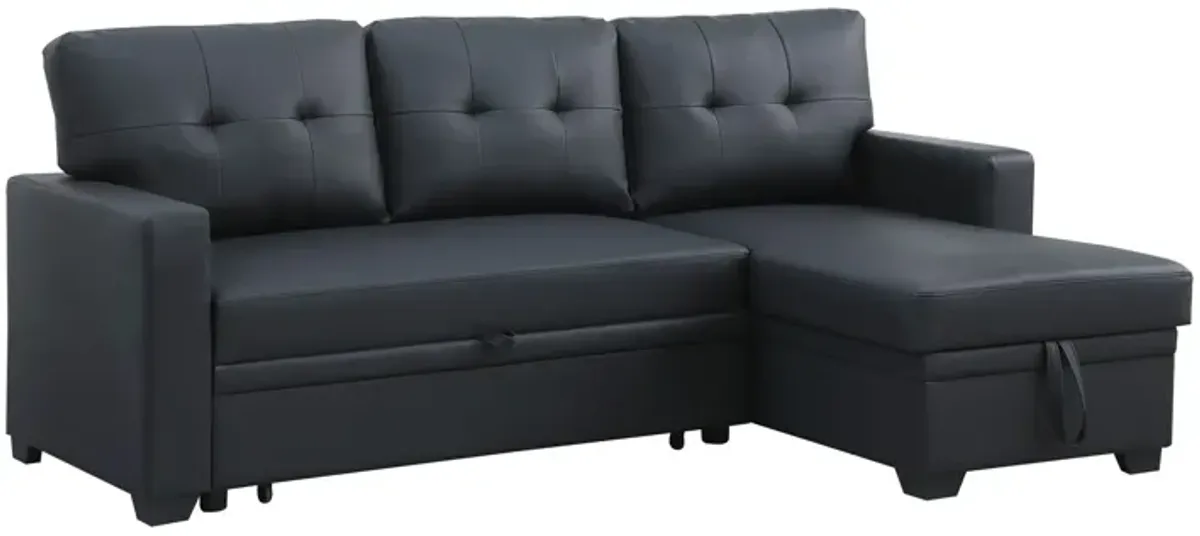 Upholstered Pull Out Sectional Sofa With Chaise