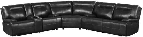 3 Piece Power Reclining Sectional - Top Grain Leather