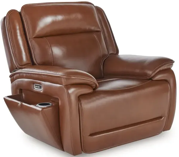 Healy Pier - Chocolate - Power Recliner / Adj Headrest