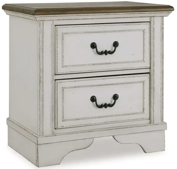 Moraway - Two-tone - Two Drawer Night Stand