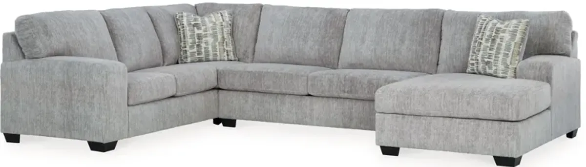 Pembrey - Pewter - 3-Piece Sectional With Raf Corner Chaise