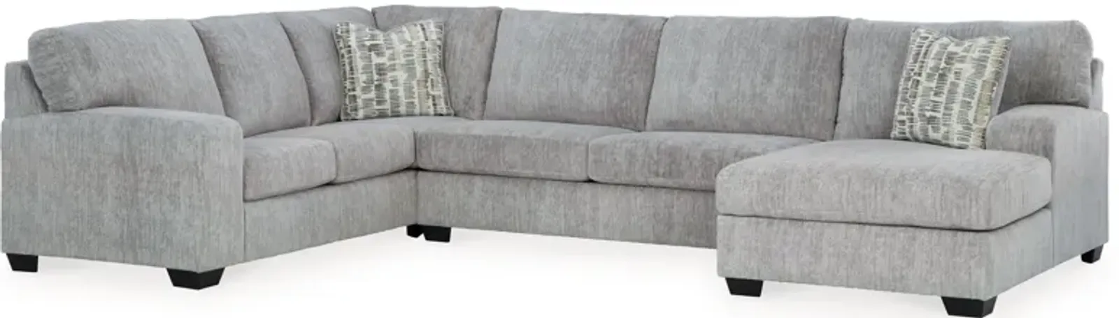 Pembrey - Pewter - 3-Piece Sectional With Raf Corner Chaise