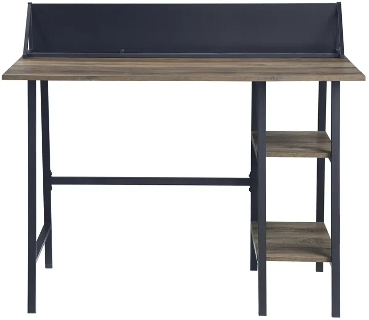 Garima - Legs Writing Desk - Rustic Oak / Black