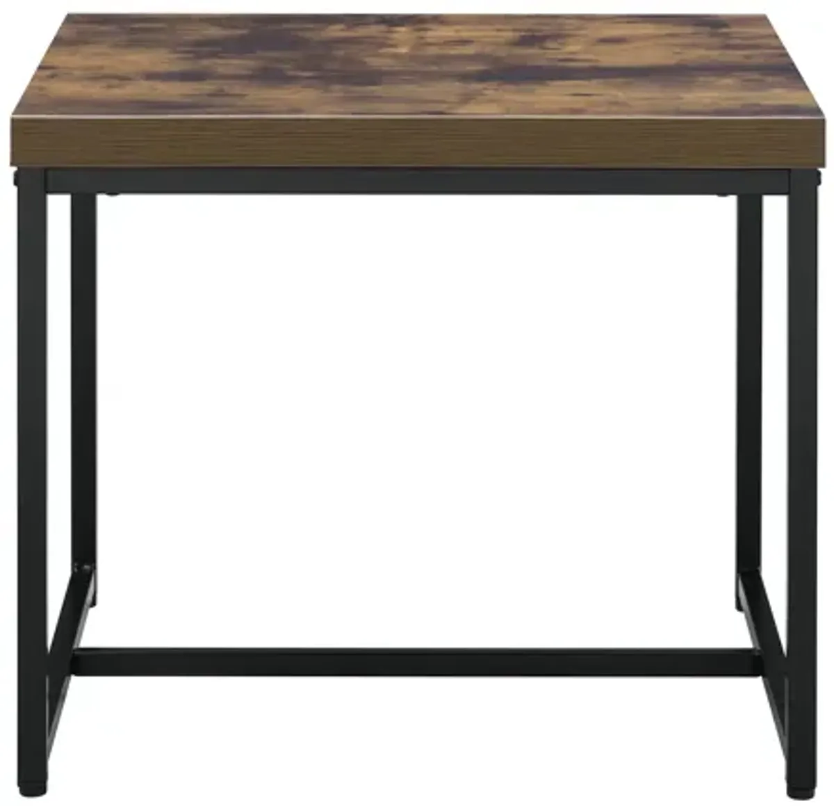 Bob - End Table - Weathered Oak / Black