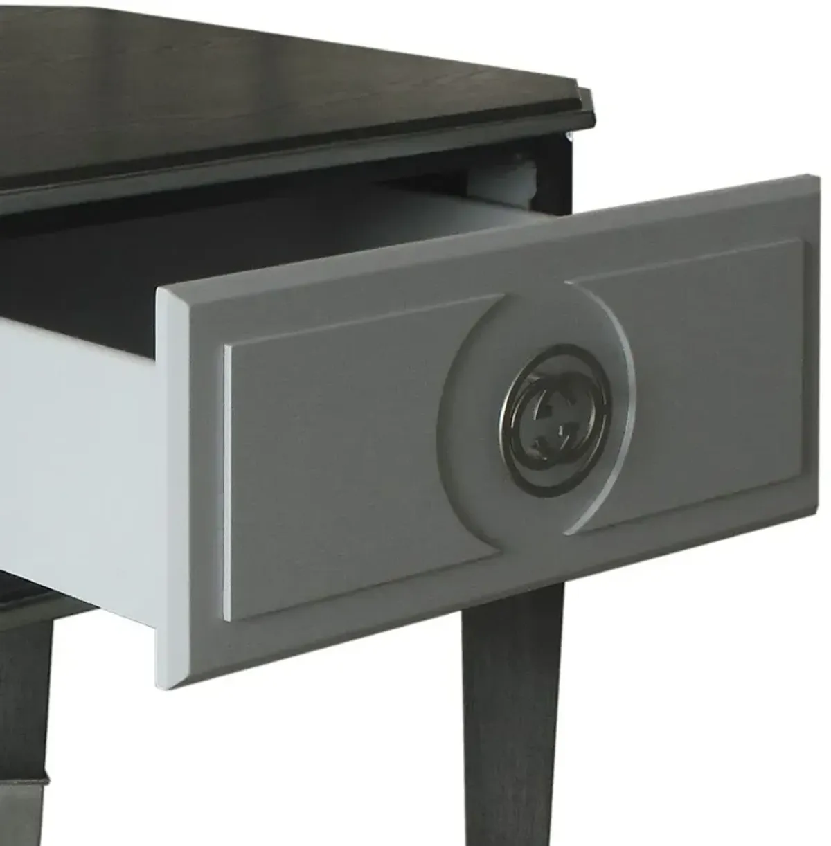 House Beatrice - End Table - Charcoal / Light Gray