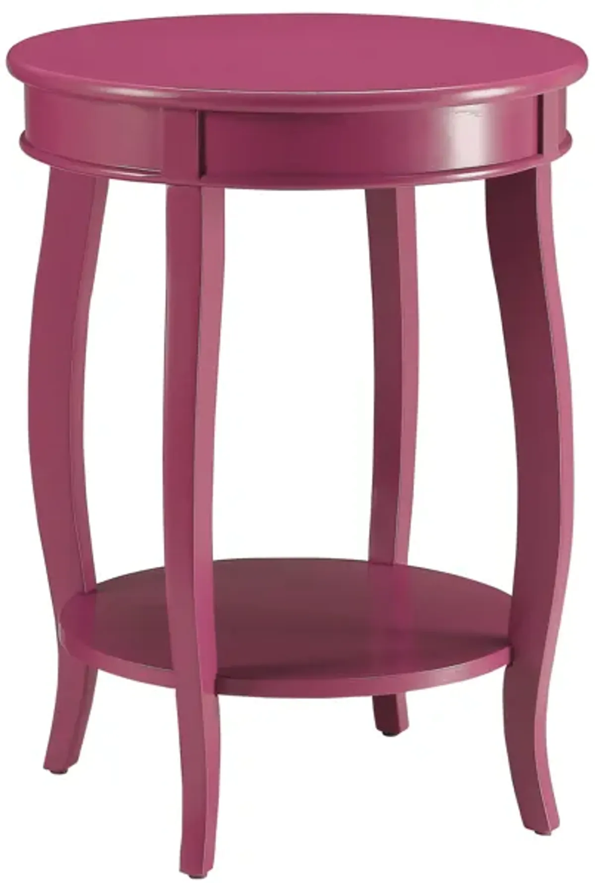 Aberta - Accent Table With 1 Layer Of Storage - Purple