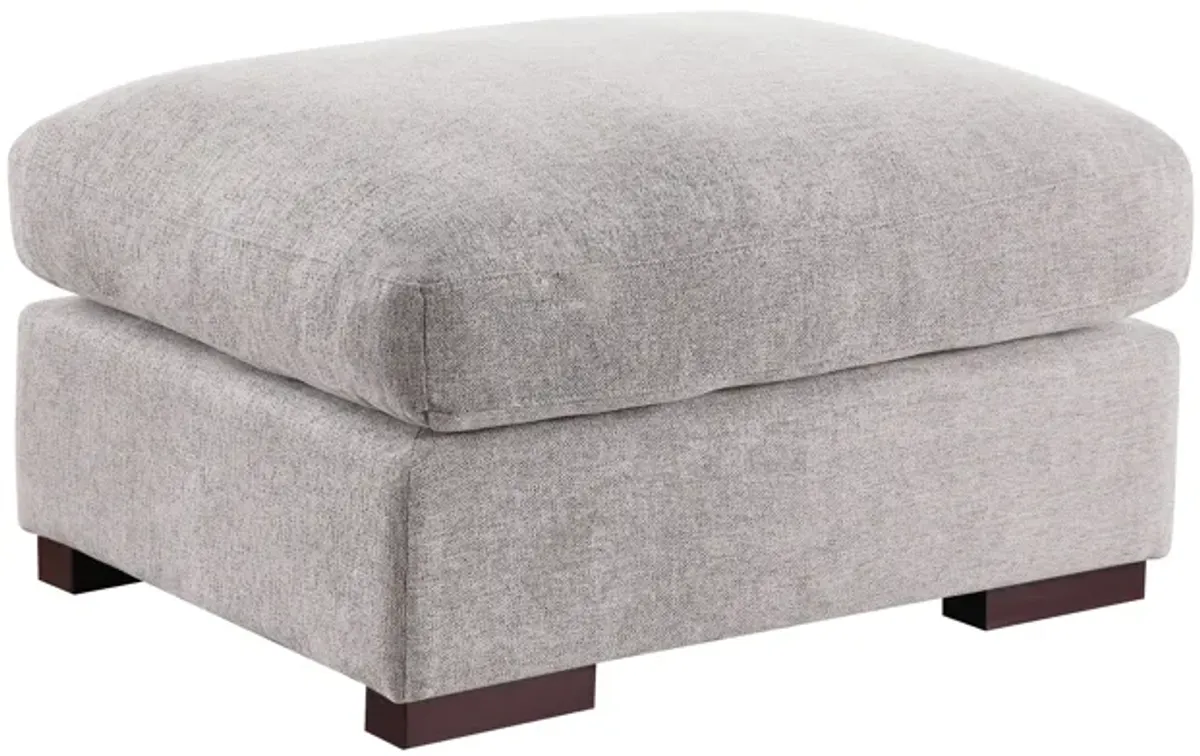 Tatman - Linen Blend Sectional With 2 Ottomans