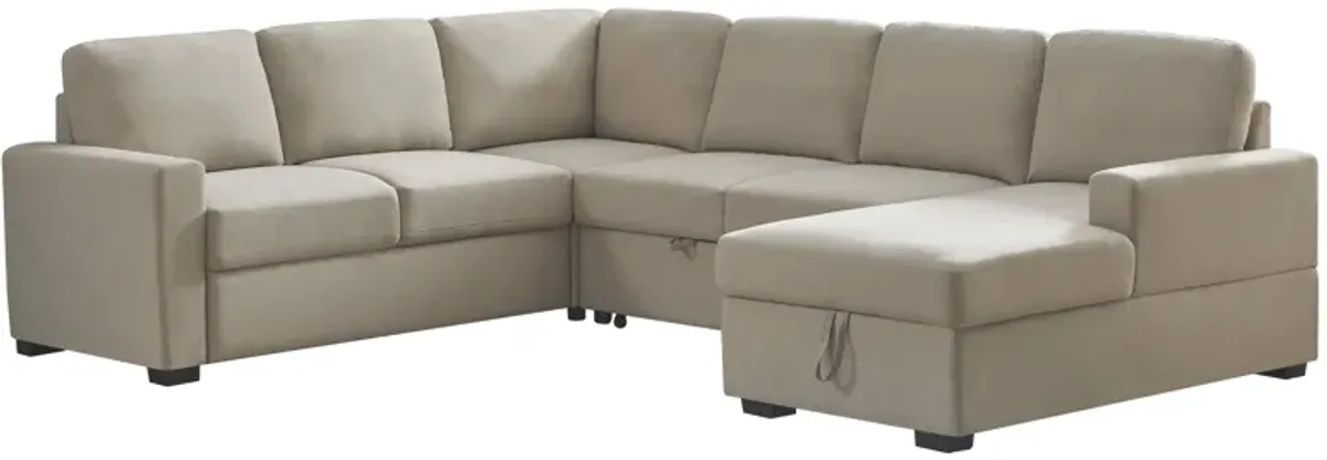 Ketterman - 4 Piece Upholstered Sleeper Sectional