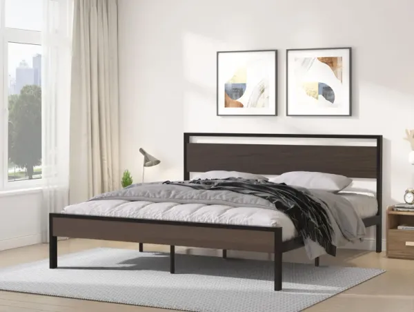 Ceres - Bed With Wood Headboard & Footboard