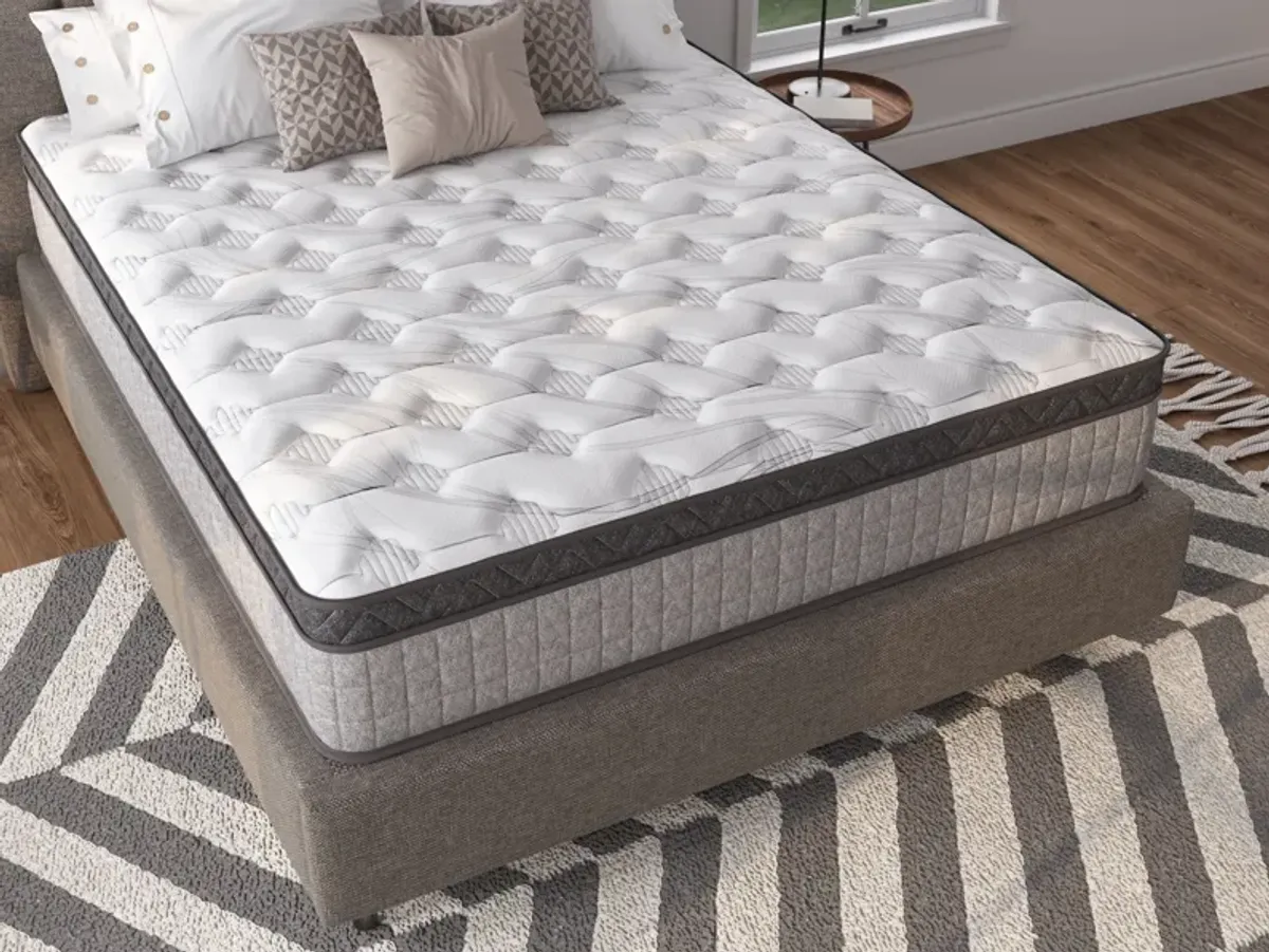 10" Diamond Innerspring Hybrid And Cooling Gel Memory Foam Mattress, High Quality, Pressure Relief, And Motion Isolation, Certipur-Us And Oeko Tex Certified