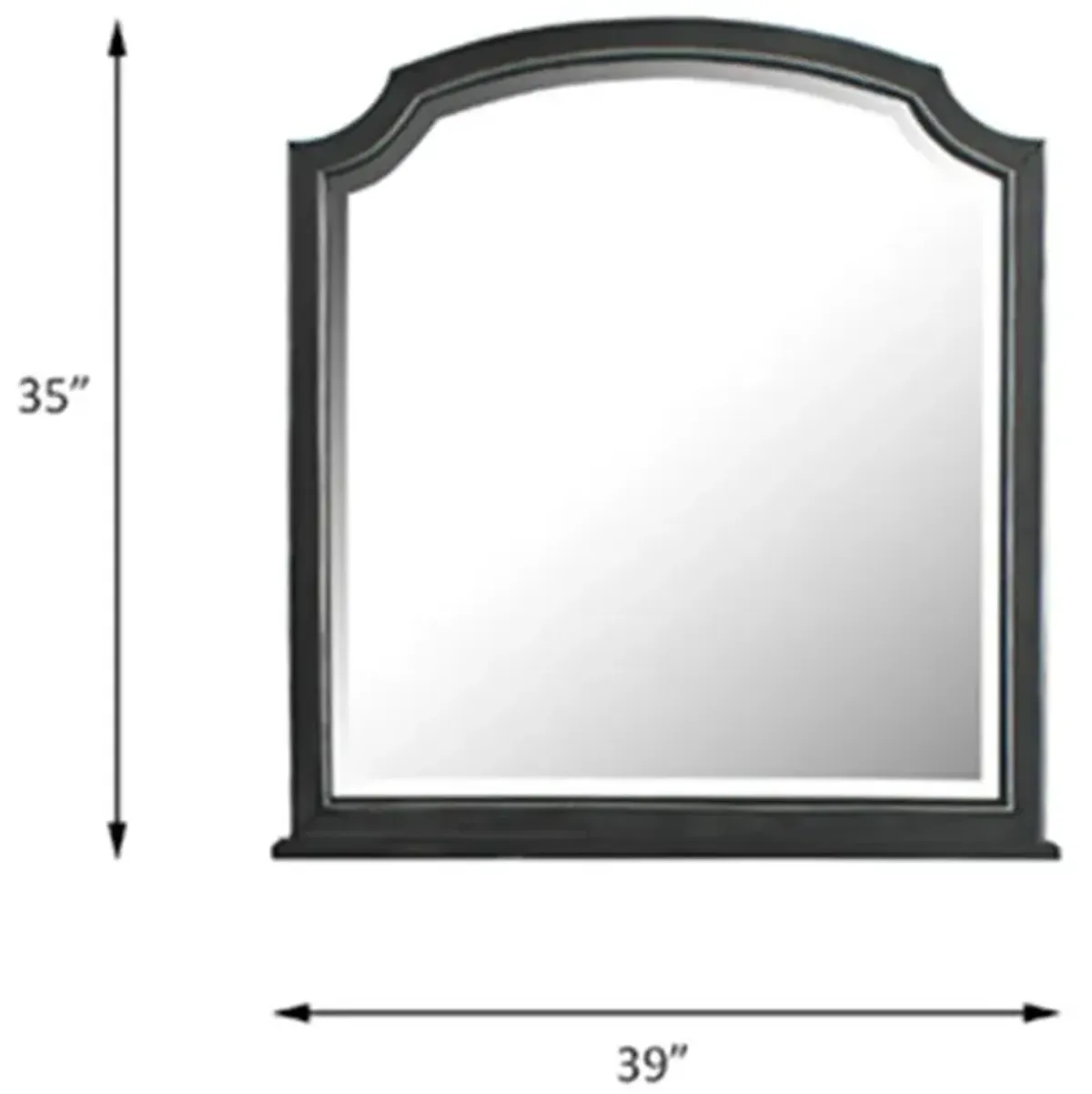 House Beatrice - Mirror - Charcoal