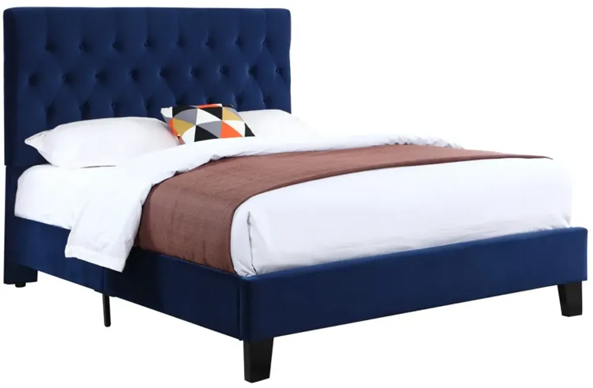 Luma - Queen Upholstered Bed - Blue