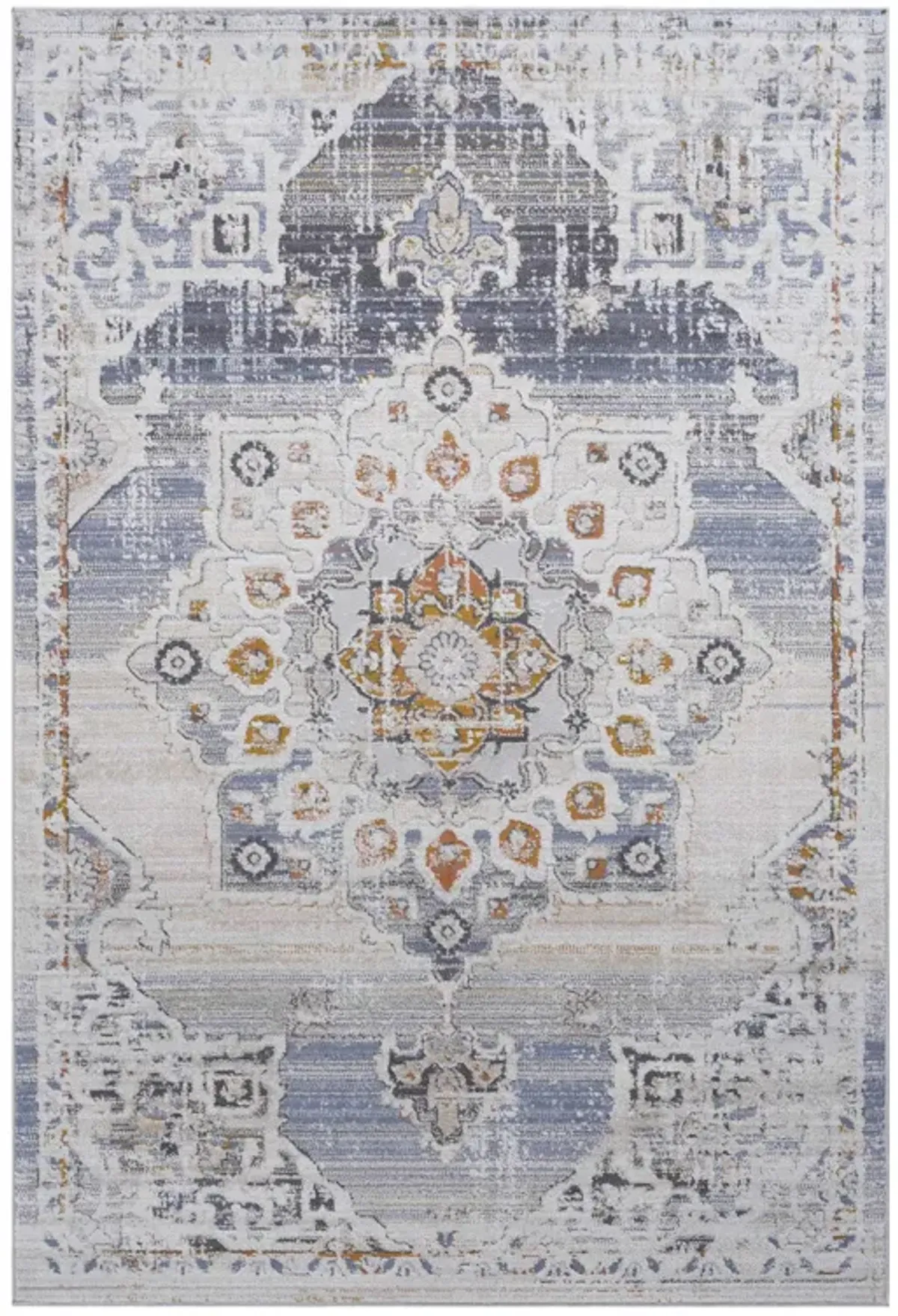 Payas - 2' x 3' Medallion Non-Shedding Stylish And Stain Resistant Area Rug - Cream / Gold