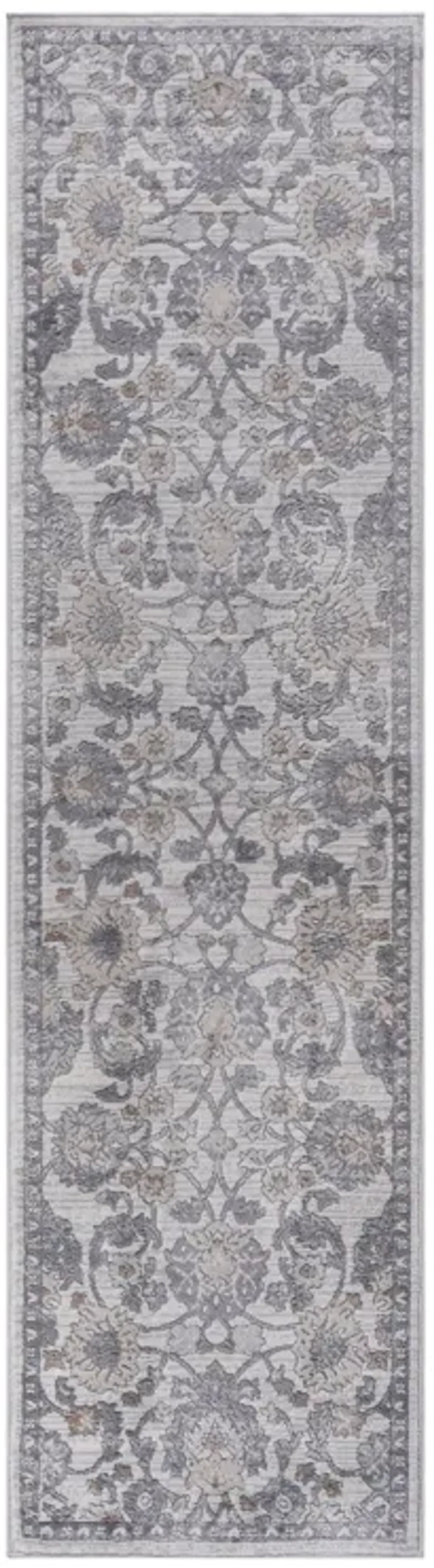 Marfi - 2' x 8' Oriental Non-Shedding Stylish And Stain Resistant Area Rug - Sand / Ivory