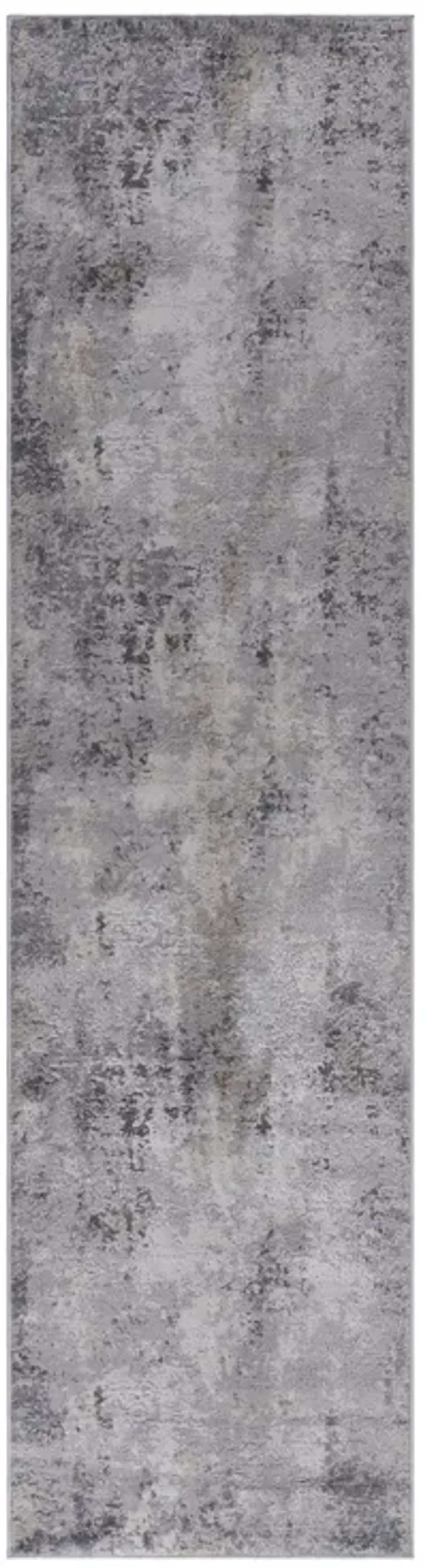 2' x 8' Abstract Non-Shedding Stylish And Stain Resistant Area Rug - Ivory / Sand