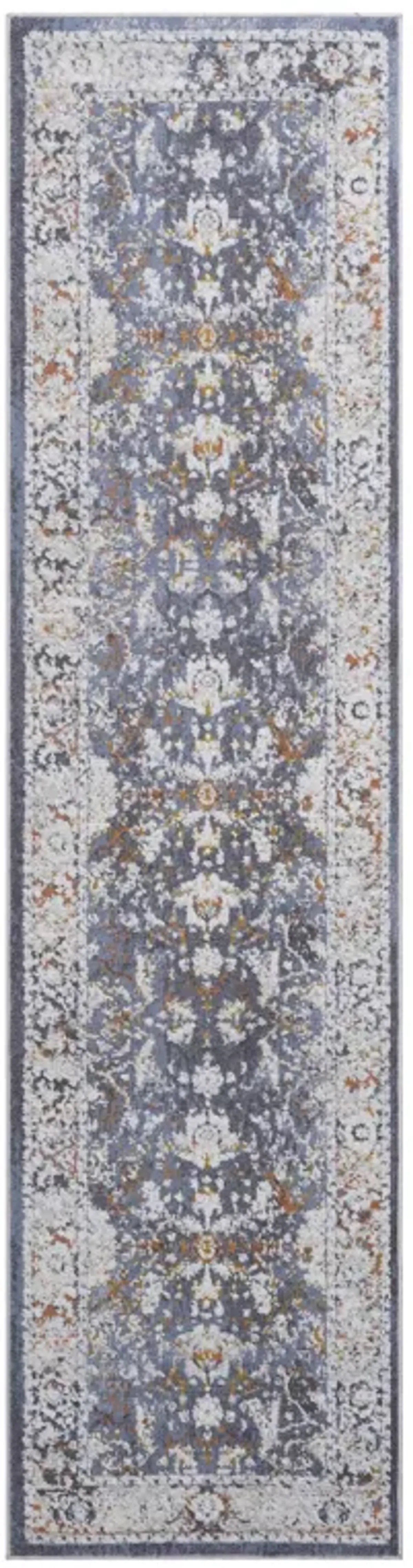 2' x 8' Traditional Non-Shedding Stylish And Stain Resistant Area Rug - Blue