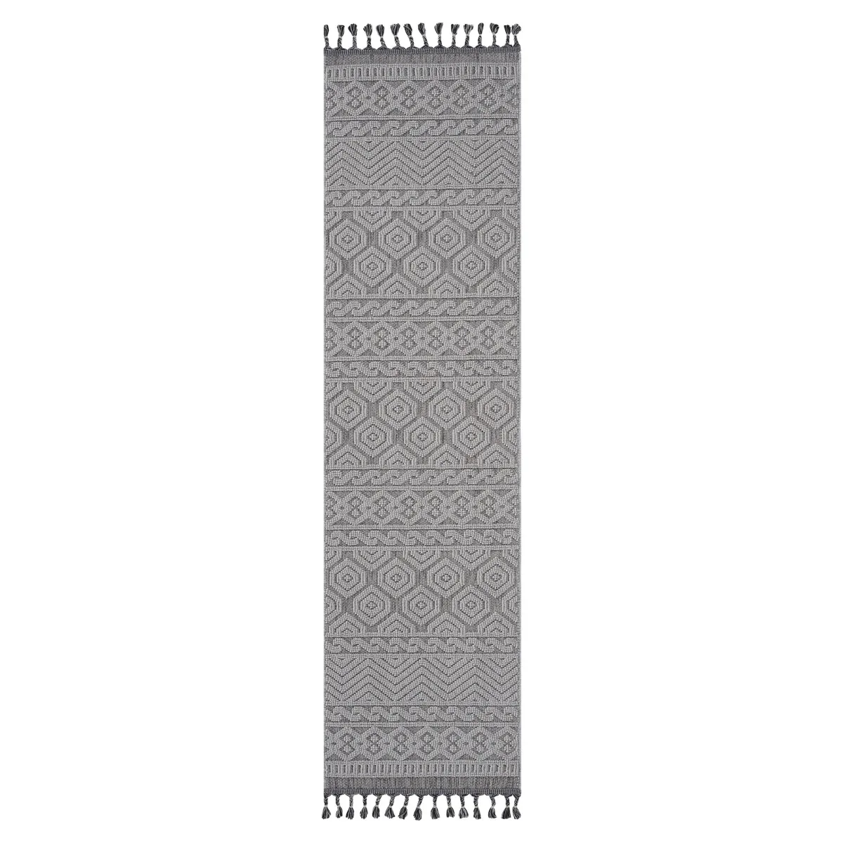 Guros - 2' x 8' Geometric Indoor / Outdoor Area Rug