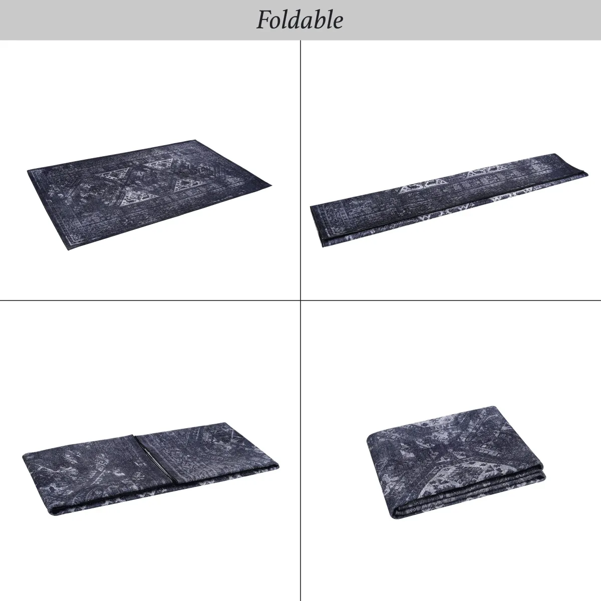 Area Rug, Washable Rug, Low-Pile, Non-Slip, Non-Shedding, Foldable, Kid & Pet Friendly Area Rugs For Living Room, Bedroom, Kitchen, Dining Room Rug, Perfect Gifts