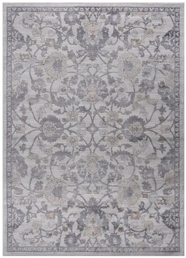 Marfi - Oriental Non-Shedding Living Room Bedroom Dining Home Office Stylish And Stain Resistant Area Rug - Sand / Ivory