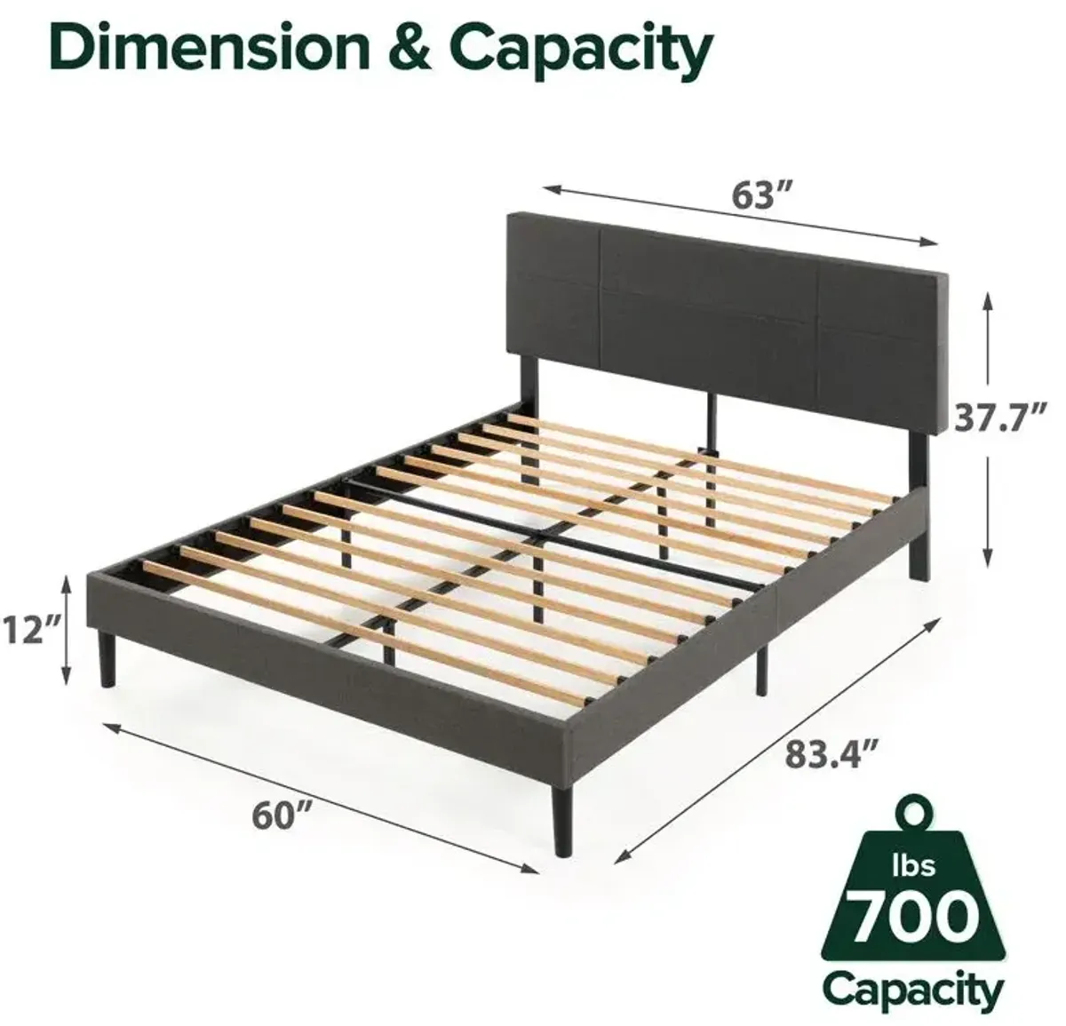 Denna - Upholstered Standard Bed