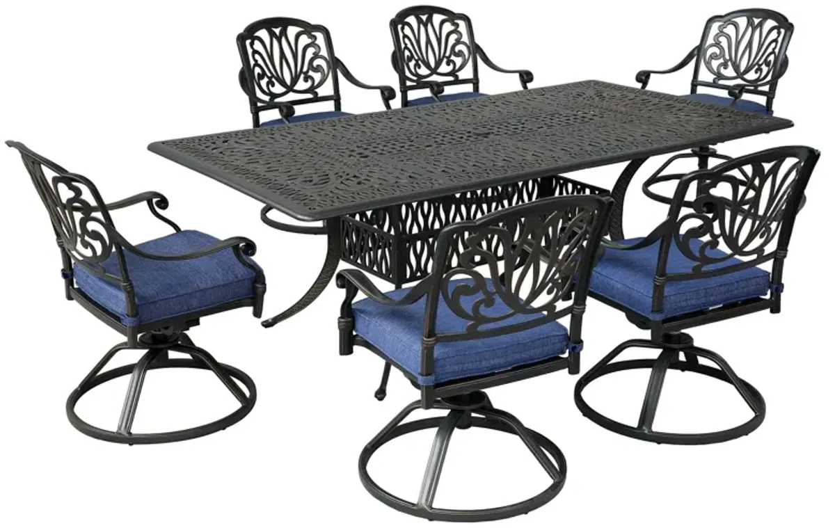 Rectangular 84.2" Long Dining Set With Sunbrella Cushions