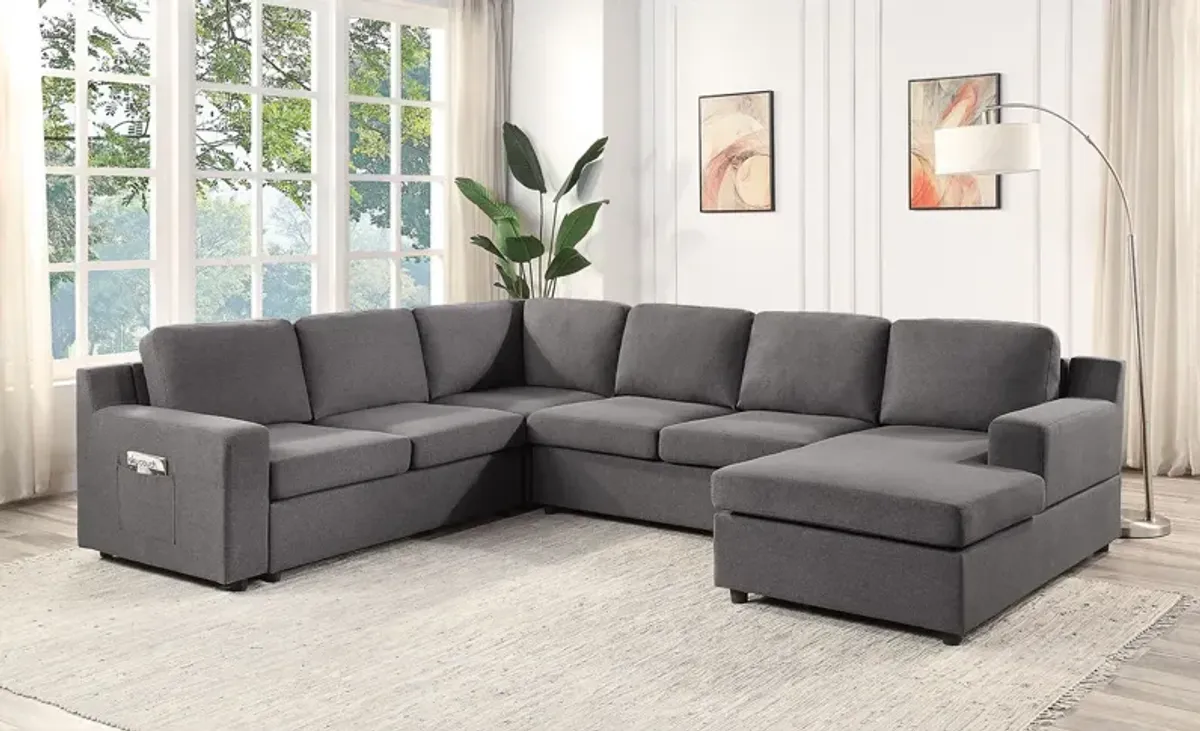 Waylon - Linen Sectional Sofa