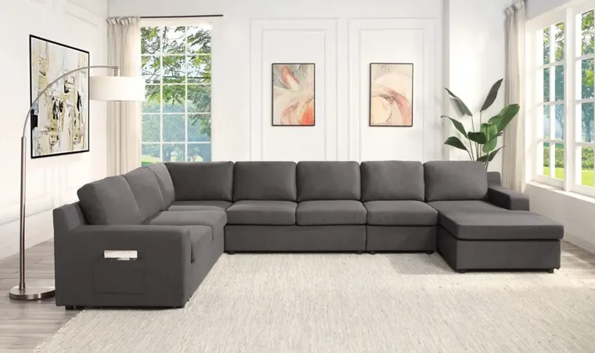 Waylon - Linen Sectional Sofa