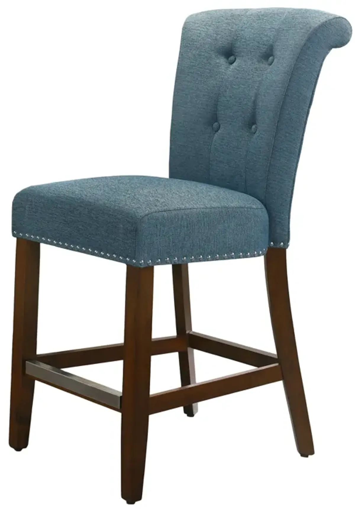 Auggie - 20.5" Fabric Counter Height Chair With Nailhead Trim