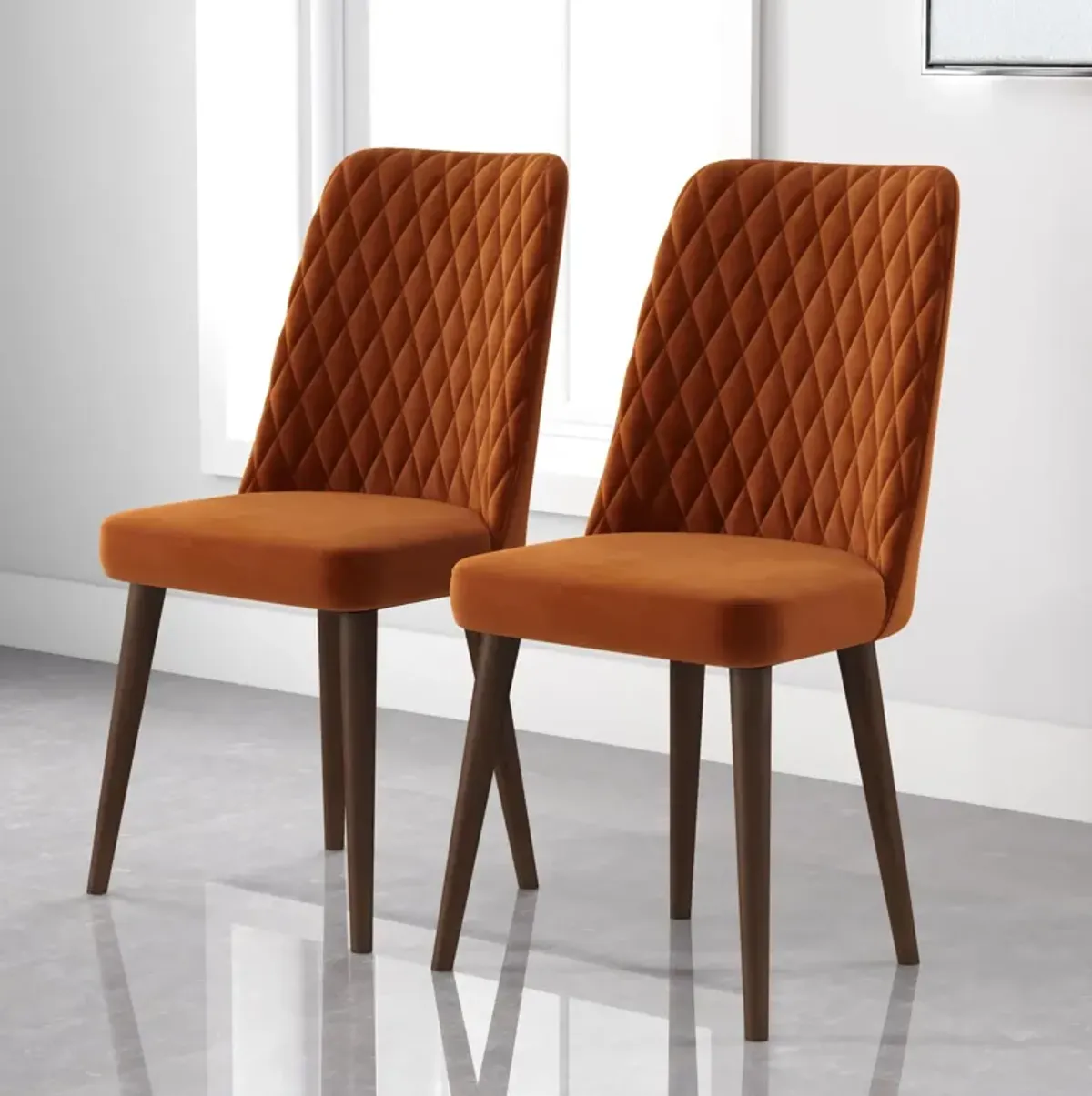 Katie - Mid-Century Modern Dining Chair (Set of 2)