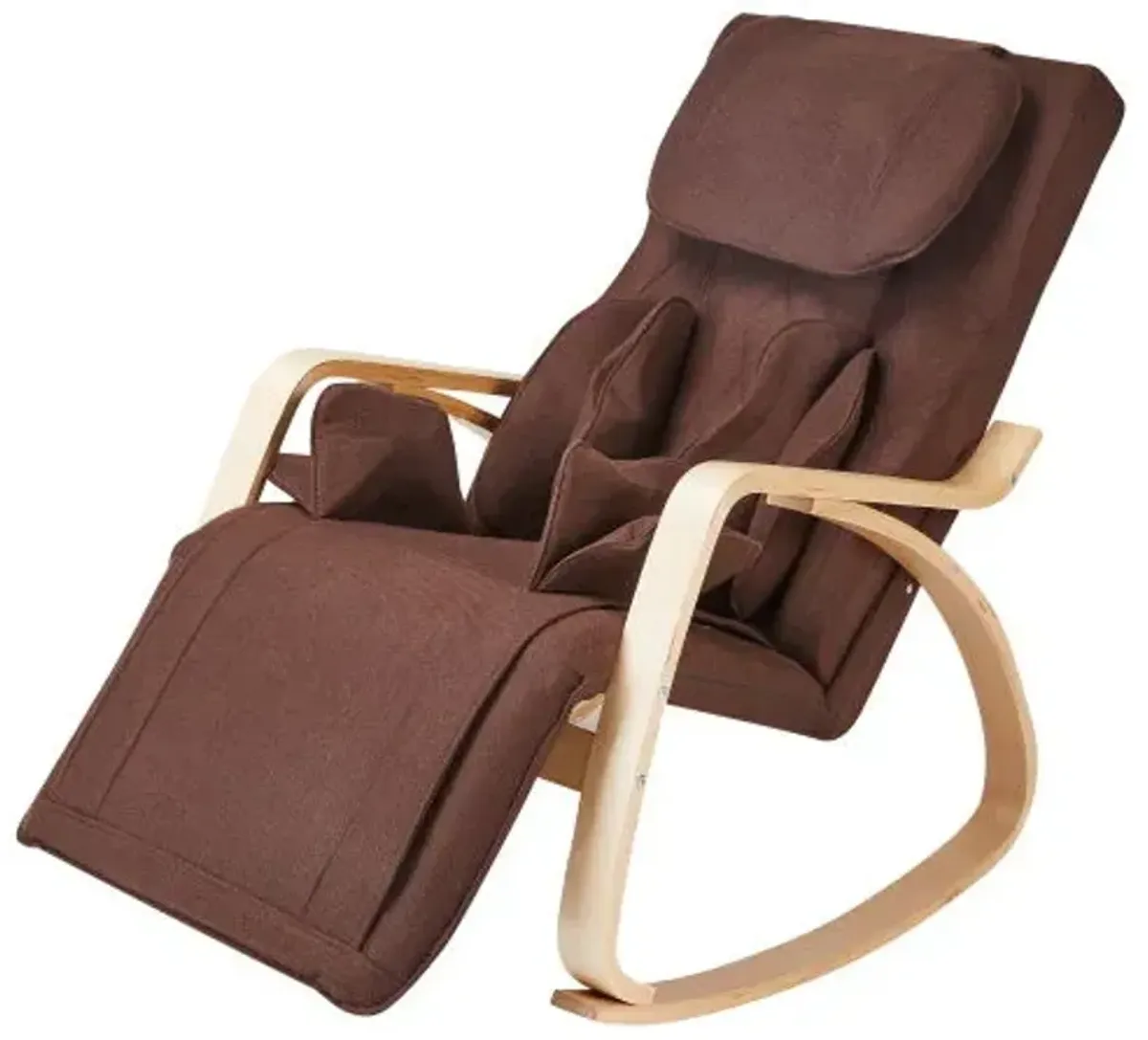 Full Massage Function Air Pressure Comfortable Relax Rocking Chair, Lounge Chair Relax Chair - Brown