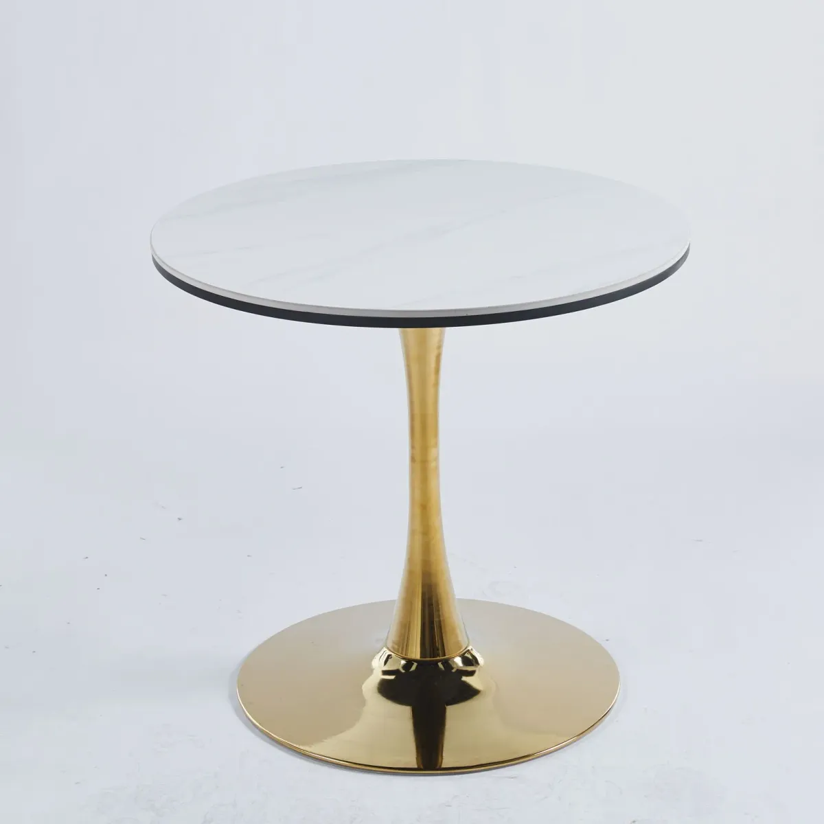 Tulip Table Mid-Century Dining Table With Round MDF Table Top, Pedestal Dining Table, End Table Leisure Coffee Table